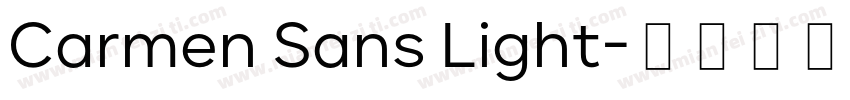 Carmen Sans Light字体转换